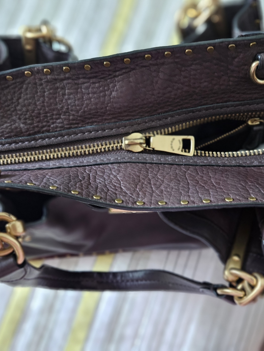Coach Tote in Dark Brown Leather - Picture 12 of 12